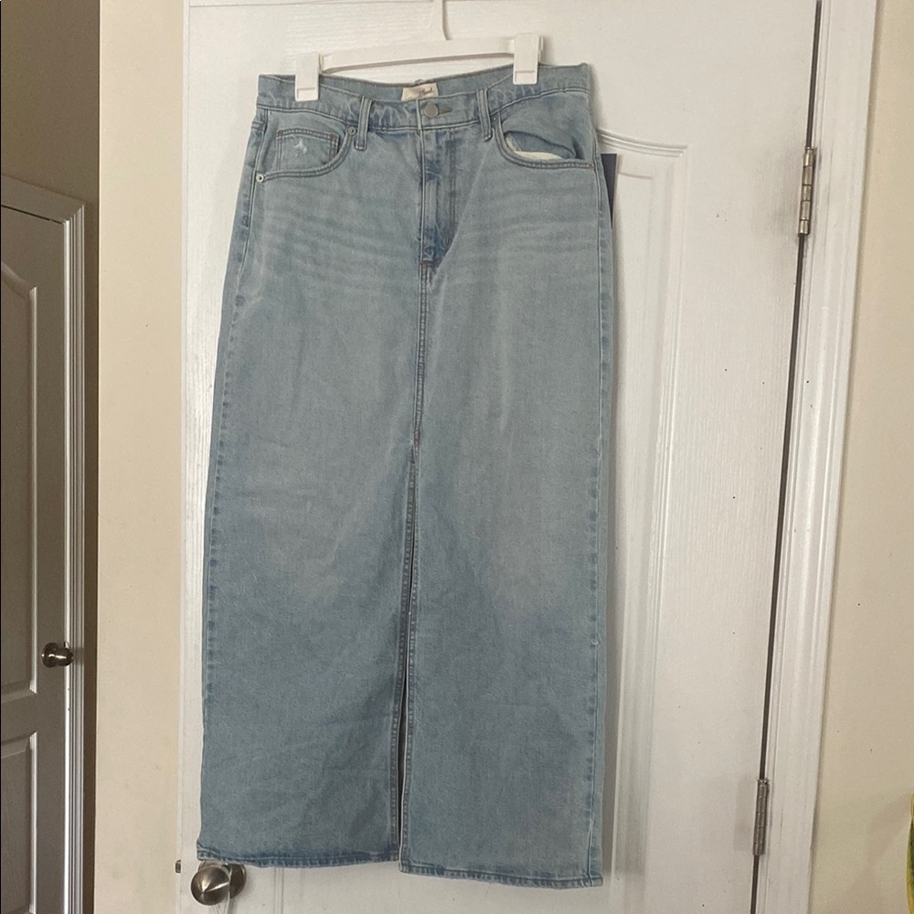 Women's Light Blue Denim Skirt